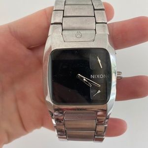 Nixon Count it the Banks Men’s 100M Dual Time Stainless Steel Analog watch